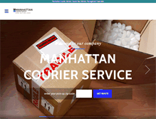 Tablet Screenshot of manhattancourierservice.com